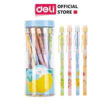Bút chì khúc Deli - 1 cốc 4 màu - C095